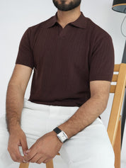 Knitted Drop Needle POLO Shirts