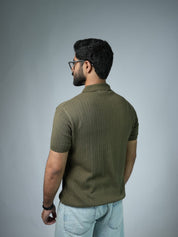 Knitted Drop Needle POLO Shirts