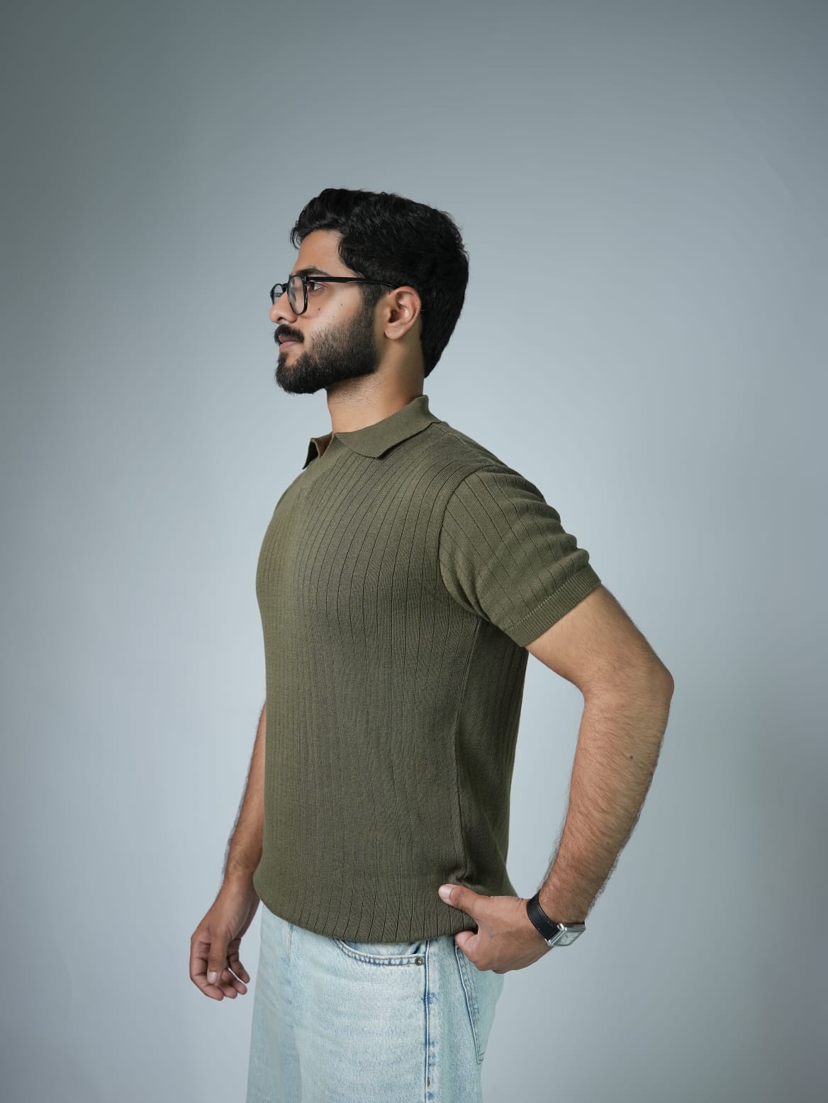 Knitted Drop Needle POLO Shirts