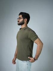 Knitted Drop Needle POLO Shirts