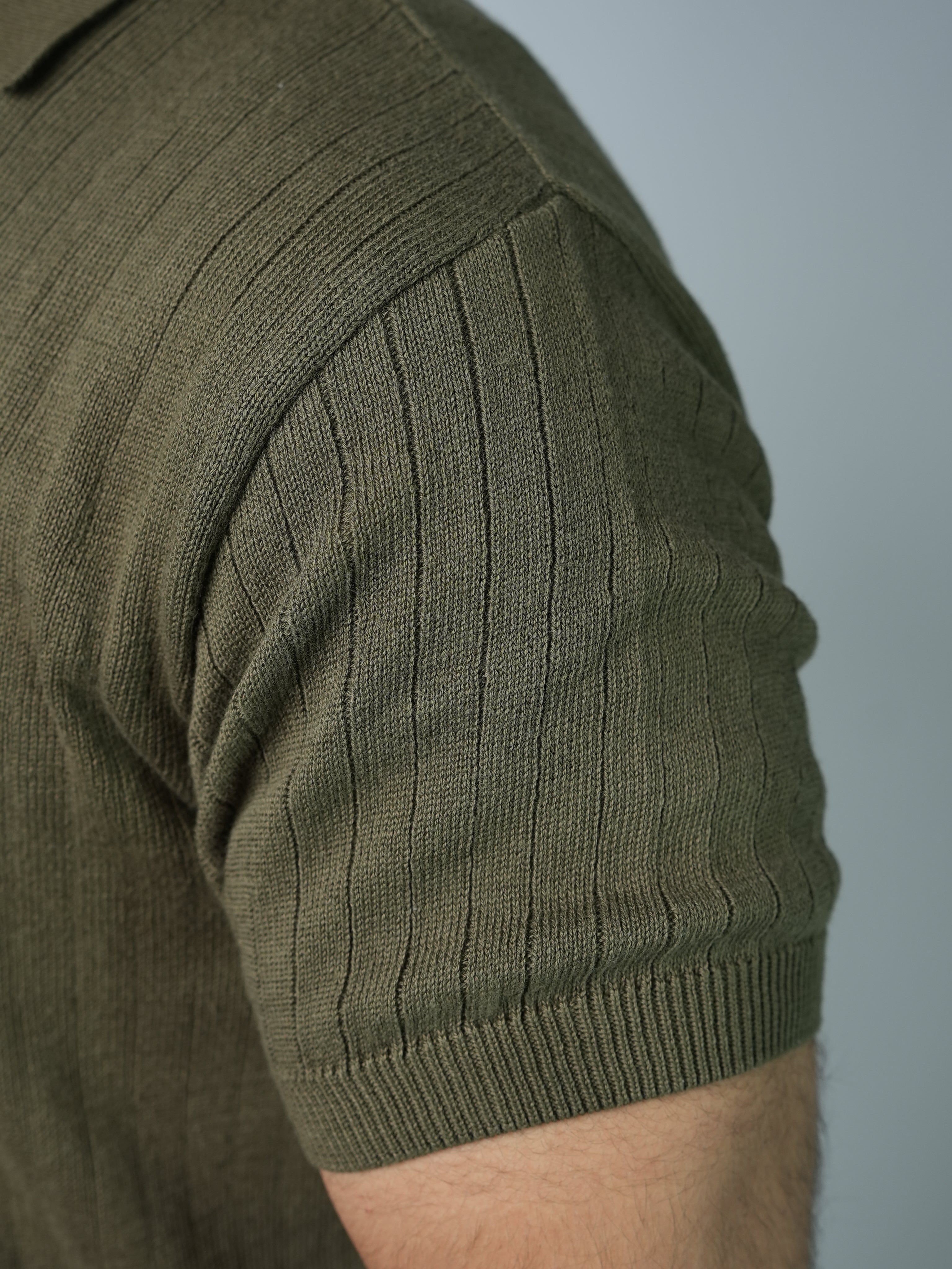 Knitted Drop Needle POLO Shirts