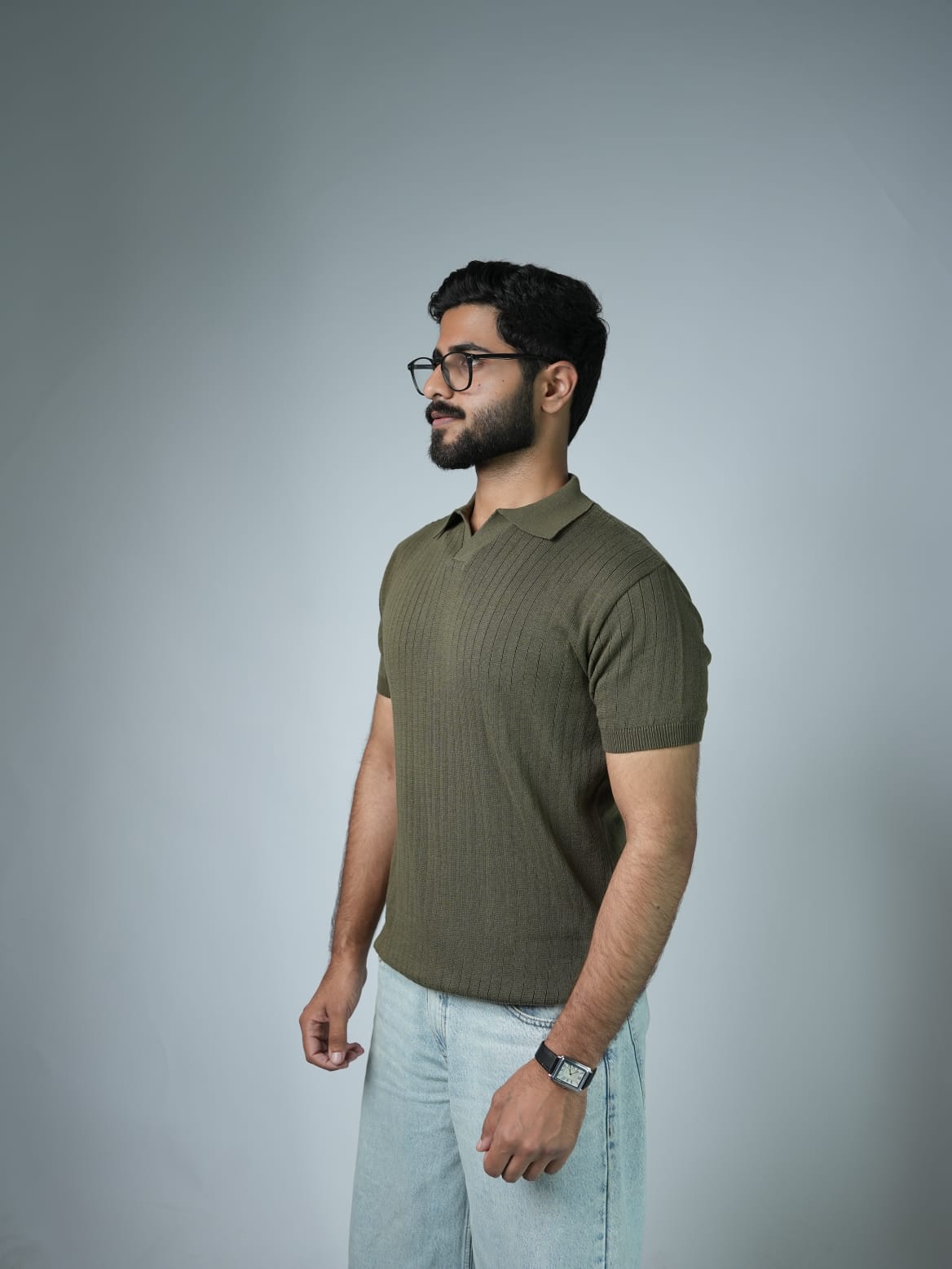 Knitted Drop Needle POLO Shirts