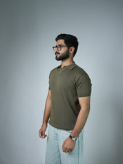 Knitted Drop Needle POLO Shirts